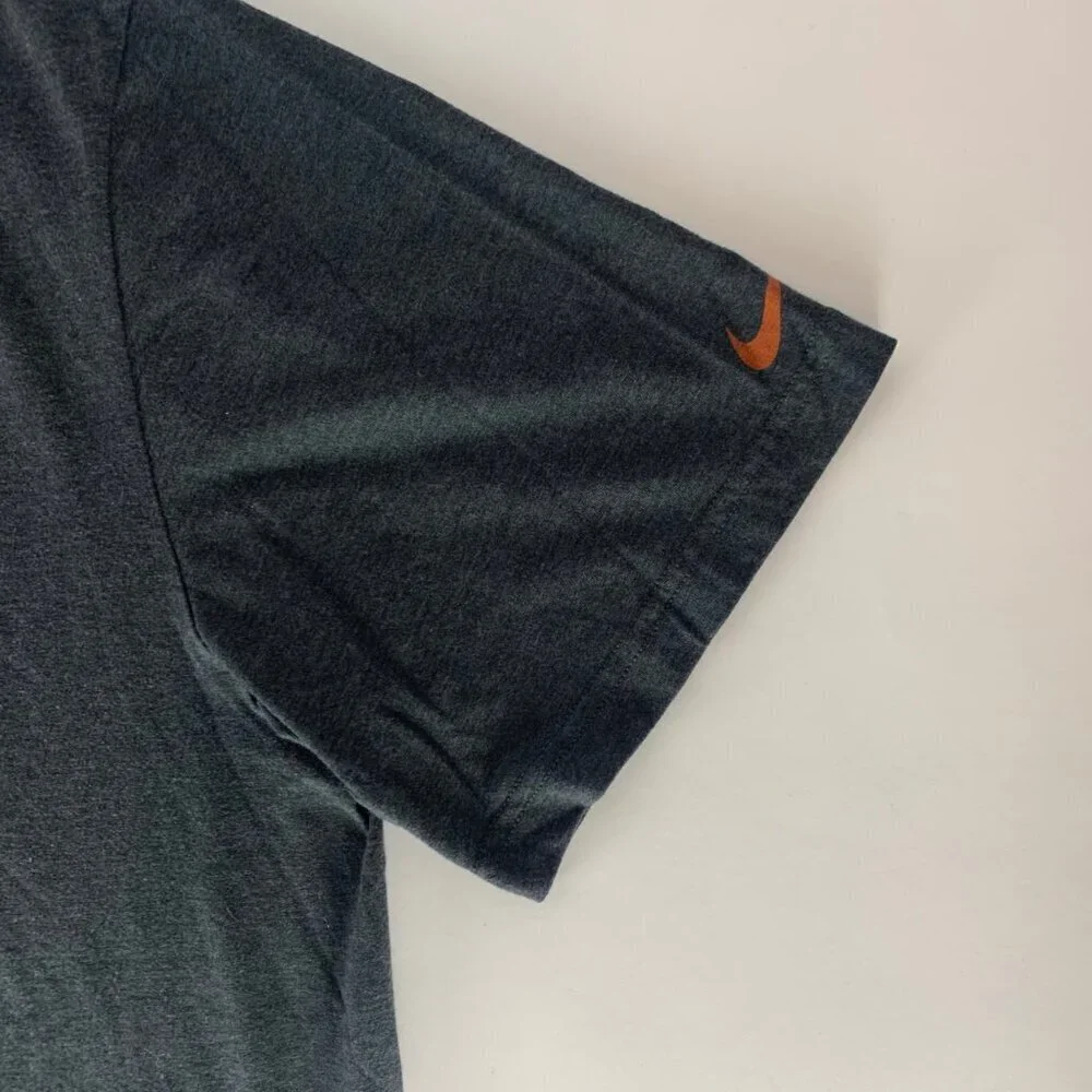 Texas Longhorns NCAA Charcoal Gray Nike Short Sleeve Crewneck Shirt Mens 2XL XXL